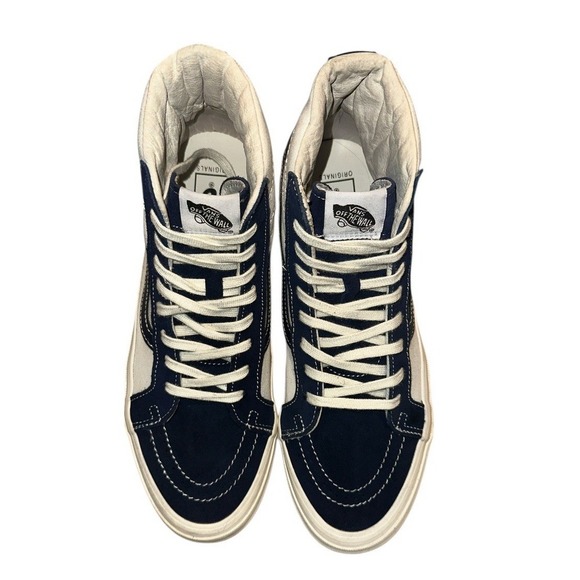 Vans OG SK8-HI LX Free & Easy Don't Trip Navy Dress Blue Marshmallow White 10.5 - Picture 6 of 12